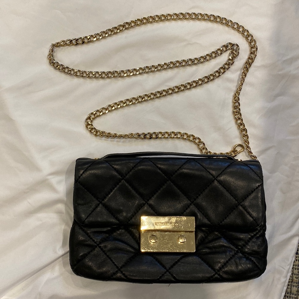 Michael Kors Black Leather Crossbody